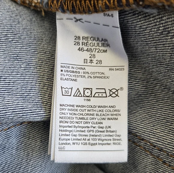 NWT GAP Curvy True Skinny Stretch Jeans Blue Distressed Knees - Picture 13 of 15